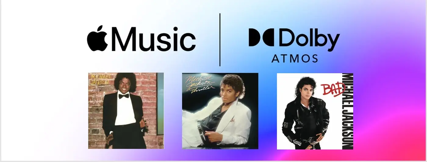 Michael Jackson klasszikus albumai újrakeverve Dolby Atmos hangzásban az Apple Music platformján.