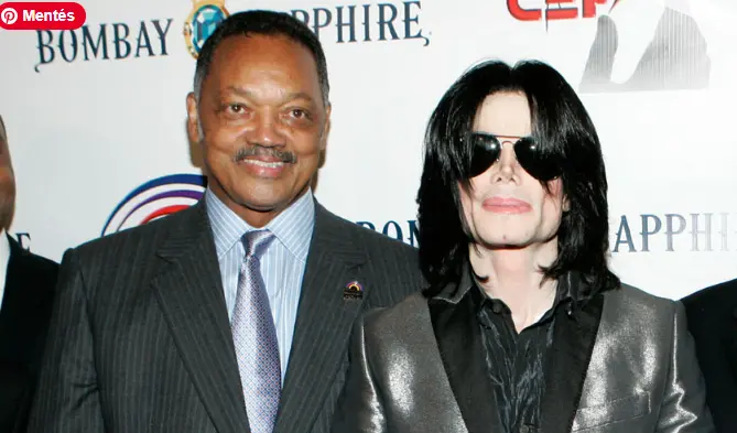Jesse Jackson interjút készít Michael Jacksonnal